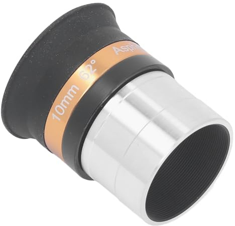 Oculaire de Télescope, Oculaire Grand Angle Asphérique de 62 Degrés 10 Mm, Verre Optique, Revêtement Multicouche, Accessoires Astronomiques pour L'Observation des Paysages,