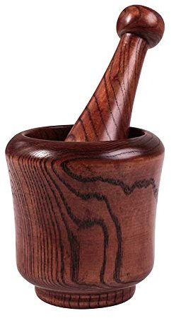 Mortier et pilon en bois massif, pour épices et utilisation en cuisine, mortier et pilon faits à la main, fournitures de cuisine