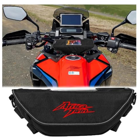QIBOZNG Lenkertasche Für HO&NDA Africa Twin CRF1100 1100L Crf1100 Crf1100l Motorrad wasserdichte Und Staubdichte Lenker-Aufbewahrungstasche(Black2)