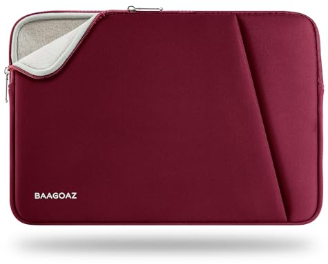 BAAGOAZ Funda Portátil 11-13 Pulgadas para MacBook M5-M1, Ordenador, Rojo | para MacBook Neo/Pro/Air 13/13,3/13,6 2026-2018 Modelos A3404 A18 Pro A3449, Ordenador Portatil PC Laptop Chromebook 11,6