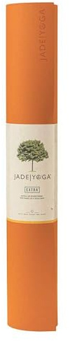 Jade Yoga Yogamatte aus Naturkautschuk, Sicherheits-Orange, 180,3 cm, dicke Matte für Übungen