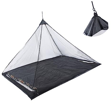 KONTONTY Tragbares Outdoor-Zelt Kompaktes Netz Für Camping Wandern Garten Schwarzes Netz Mit Kleinen Löchern