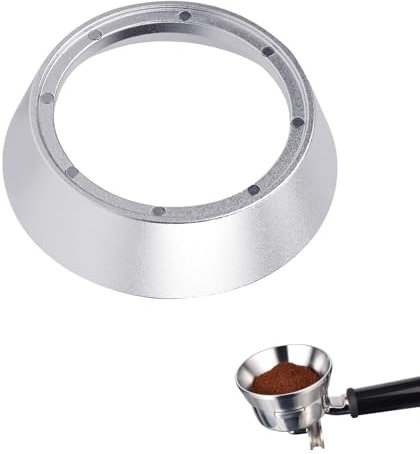 54mm Espresso Dosing Funnel Portable Magnetic Espresso Dosing Funnel with Magnetic Aluminum Portafilter Dosing Ring Coffee Machine Accessories for Barista Home Cafe