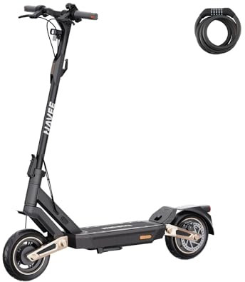 NAVEE ST3 Pro D E-Scooter TÜV-geprüft: Klappbarer Elektroroller 75km | Vierfachaufhängung-Federungssystem | 3-Fach Bremssystem, App-Steuerung & LED | mit Kabelschloss, IPX5 (StVZO)