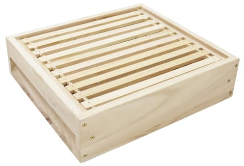 Deutsch Normal Halbzarge (46,50 X 42 cm) für Deutsch Normal 10er Beuten Imkerei Imker Bienen, Mit Rähmchen (10x)