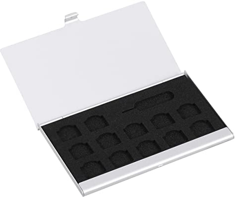 Homoyoyo Support De Sim en Aluminium pour Cartes Téléphoniques Organiseur pour Éjecteur De Rangement De Cartes pour La Maison Ou Le Magasin