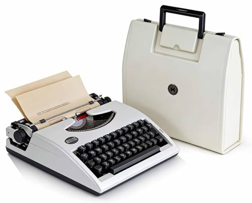 Machine à écrire manuelle à l'ancienne – Machine portable de traitement de texte, machine à écrire traditionnelle manuelle vintage classique rétro