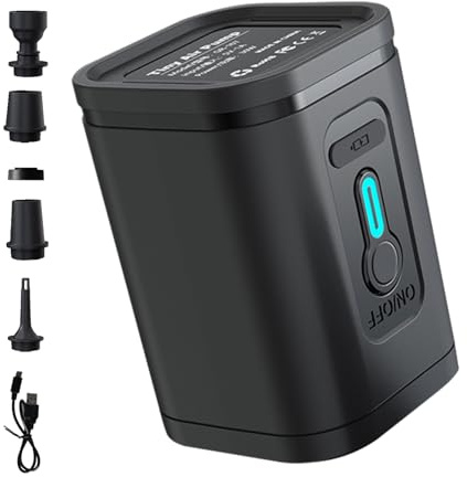 Pompe de gonflage électrique - Pompe à air pour piscine gonflables - Gonfleur rechargeable - Compresseur électrique pour sacs de stockage sous vide, souffleur de ballons pour charbons, pompe