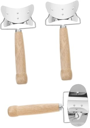 FUNNETOYU 3 Pezzi Cutter Stampo per Sfoglie Ravioli Acciaio Inossidabile con Tagliapasta Compatto per Preparazione Dumpling e Tortellini Utensile per Cucina