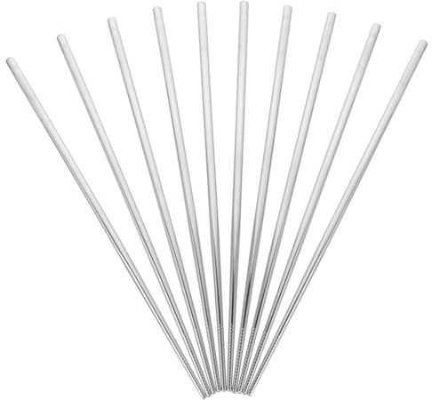 iplusmile 5 pares Palillos Chinos de Acero Inoxidable Antideslizantes Ligeros y Reutilizables para Vajilla Práctica Fiestas y Restaurante con Acabado Pulido y Alta Resistencia