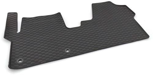 Gummimatte Passend für Opel Zafira Life & Opel Vivaro C ab 2019 Gummi Fußmatten Passgenau Schutz Matte Vorn Antirutsch + Mittelteil Bodenmatte