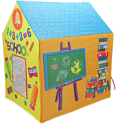 Zerodis Giocattoli Educativi Per l'apprendimento Precoce Casetta da Gioco Per Interni Ed Esterni Per Ragazzi e Ragazze Spazio Privato Accogliente 51,2 X 27,2 X 36,6 Pollici Per Parco Giochi da