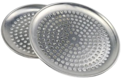 Générique Casseroles avec trous, plaque de cuisson ronde antiadhésive for Pizza, outils boulangerie, four(2 pcs 16inch (40cm))