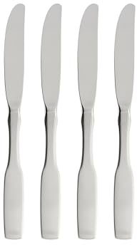 Oneida Paul Revere Fine Flatware Dinner Knives, Set of 4, 18/10 Stainless Steel