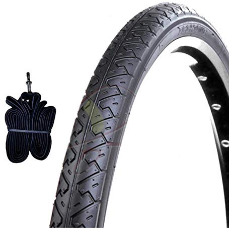 1 chambre + 1 pneu noir pour vélo vélo City Bike routière 26 x 1.40 (37 – 559)