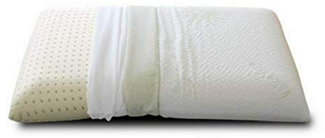 EVERGREENWEB Ortopädische Kissen 100% Memory Foam, 12 cm Hoch, Seifenmodell, Geeignet gegen Nackenschmerzen 40x70 cm mit Doppel Bezug aus Aloe Vera und Baumwolle, Herausnehmbar und Waschbar