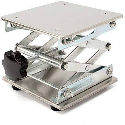 TuToy 5,9 X 5,9 'Edelstahl Hebebühne Labor Ständer Lift Riser Lifter Scissor Rack 150X150X250Mm
