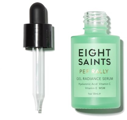 Eight Saints Skincare Pure Hyaluronic Acid Serum for Face Plumping, Natural and Organic Vitamin C Face Serum with Vitamin E for Fine Lines, Reduces Wrinkles, Firming, Hydrating, Anti-Aging, 1 Oz