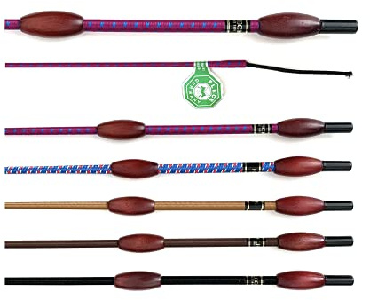 JA Horse JA0005 Fleck Balance Classic Dressurgerte, 110 cm Beere-Blau | Holzgriff Reitgerte Ausgewogenes Gewicht Premium Holzknopf Klassisches Design Gerten Reiten