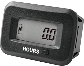 YOOREAL AC/DC 5-277 V Jauge de compteur d'heures numérique OEM | alerte d'entretien régulier, fonctionne sur divers tracteurs de tondeuses à gazon ZTR/autoportées