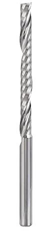 sourcing map VHM Schaftfräser 3.175 mm, Klingenlänge 32 mm CNC Fräser für Edelstahl, Verbundwerkstoffe und Legierungen