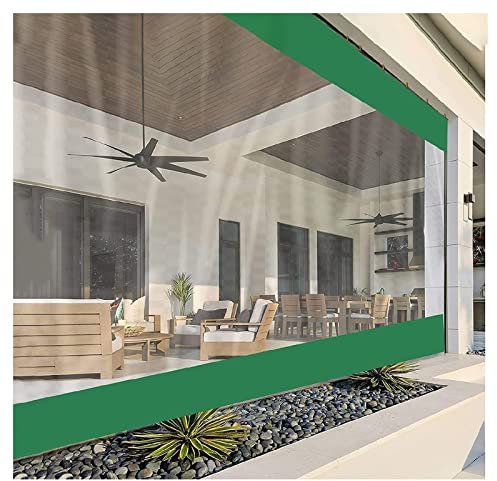 NA LI JIN BO Abdeckplane Holz,Transparenter Außenvorhang, Überdachungen Und Planen, 0,5 Mm PVC-Nähte Mit Ösen Und Metallhaken Als Markisenüberdachung, Terrassenüberdachung