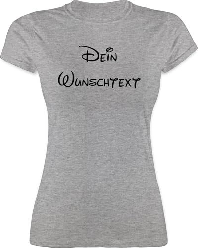 Geschenk mit Namen personalisiert by Shirtracer - Shirt Damen - Aufdruck selbst gestalten - Wunschtext I Geschenk mit eigenem Text personalisiert