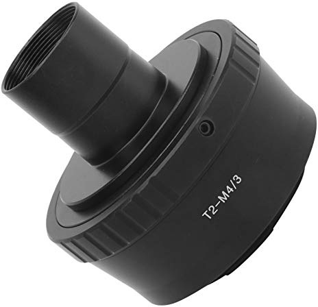 Lens Adapter Telescope 0.965in T Mount for T2M4/3 for Olympus M4/3 Camera Comfortable Astronomical Astrophotography Projection Black Aluminum Alloy