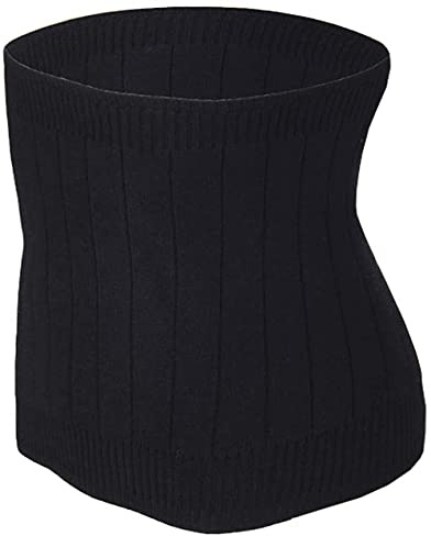 iEasey Thermal Cashmere Knit Lumbar Warmer Lower Back Support Belt Brace Stomach Kidney Warmer Abdominal Binder Belly Wrap
