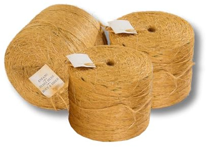 Heinrichs Agrar 3 x 9 kg = 27kg Sisal Erntegarn Bindegarn 200 Pressengarn Ballenpresse ca.5.400 m