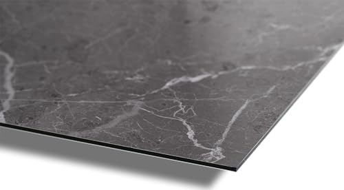 AUPROTEC Aluverbundplatte 3mm Aragon Dark 800 x 1000 mm Rückwandpaneel Aluminium Verbund Platte I wasserbeständige Wandverkleidung I Wanddeko für Wohn- und Feuchträume Auswahl: 80x100 cm