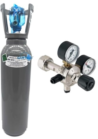 GASFRIGO® - bombola co2 alimentare 4 kg ricaricabile + riduttore di pressione CO2 alimentare