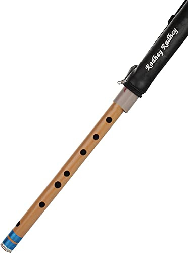 Professionell musikalisk kombo flöjter FF (21 tum) och G-skala (17 tum) bambuflöjt bansuri med flöjt bärväska gratis