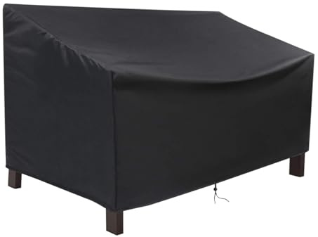 Housse de canapé d'extérieur – Housse de canapé imperméable pour terrasse, sangles réglables | Protection durable avec tissu occultant pour piscine, balcon, maison de plage, banc ou chaise empilable