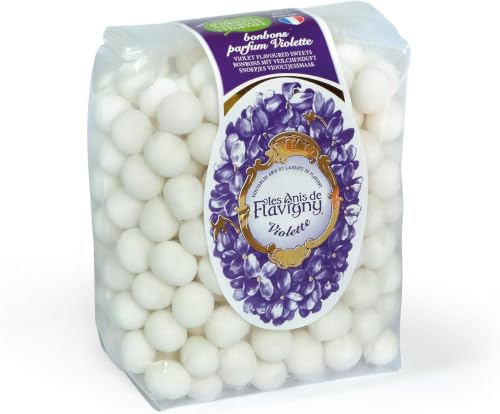 Anis de Flavigny – Bonbons anis- violetteauthentiques 250 g vrac | gout Violette | sachet de 250 gr de tradition