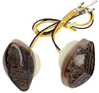 Zyntora Intermitentes Para Motocicletas,Luces LED de Señalización para Moto - Intermitentes Impermeables Para, Carreras, Ciudad Y Viajes