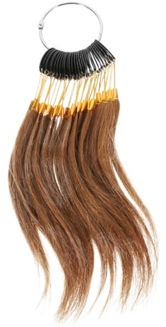 ULTECHNOVO 30 Haarfarbenringe aus Echtem Haar für Friseure und Haarfärber mit Verschiedenen Farben Leicht zu Verwenden und Tragen im Beauty Salon