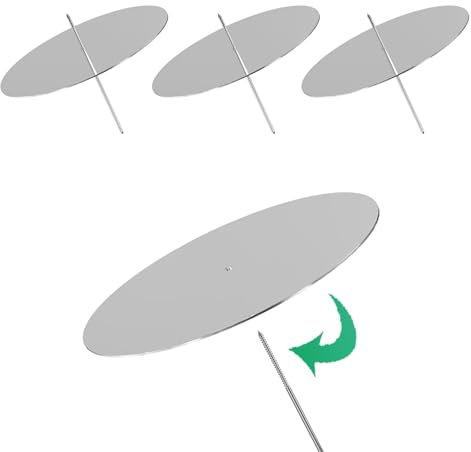 Adventskranz Kerzenhalter, 8cm Silber Adventskerzenhalter Metall Kerzenleuchter 4 Stück, für Adventskranz Weihnachten Kerzenteller Mit Dorn