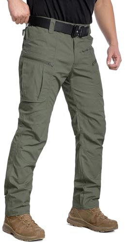 CARWORNIC Leichte taktische Herren-Hose, Ripstop, Militär-Cargohose, wasserabweisend, Outdoor-Wandern, Arbeitshose