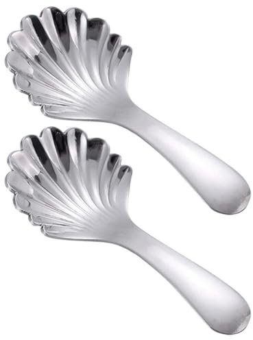 Kichvoe 2pcs Stainless Steel Teaspoons Mixing Spoons for Coffee Tea and Desserts Lightweight and Easy to Clean for Sugar Seasonings and Cocktails