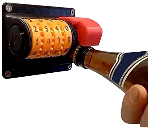 Abridor de botellas de cerveza manual creativo, sacacorchos montado en la pared, armario de cerveza, abridor de botellas con abridor de botellas de cerveza Num montado en la pared, divertido