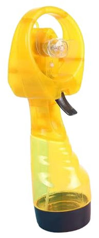 HGZLQKD Deluxe Handheld Powered Water Misting Fan,Personal Fan,Nano Spray Strong Wind Large Water Tank,Mini Mister Fan for Outdoors, yellow