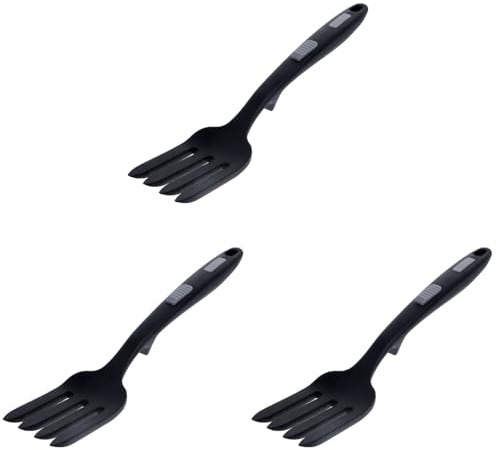 Amosfun 3 Pz Forchetta Da Cucina in Silicone Forchetta Lavabile Da Cucina Flessibile Per Tagliatelle Da Cibo Mestolo Di Pasta Gel Di Silice