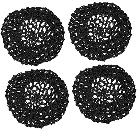 WRITWAA 4 Stück Gehäkeltes Haarnetz Snood Haarnetz Schlafhaarnetz Aus Hochwertigem Material Langlebig Frei Von Binden Oder Lösen Schützt Haar Beim Duschen Und Schlafen Everyday Activity Ha