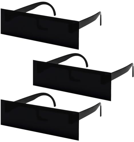 YskerrigToy Lustige Sonnenbrille, 3PCS Partybrille Zensur Brille Sonnenbrille Pixel Mosaik Brille Unisex Sonnenbrilles Cosplay Kostüm Zubehör Lustig Spielzeug für Geburtstag Karneval Part
