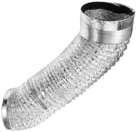 NULYLU Flexible Foil Vent Hose for Range Hood Chimney Flue Lightweight Kitchen Exhaust Air Ducting Easy to Install Flexible Dryer Vent Pipe for Ventilation
