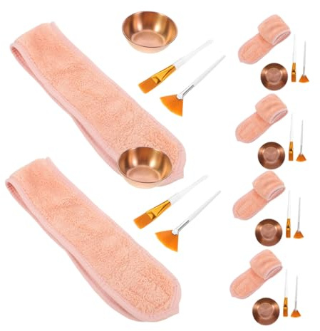 Yardenfun Delars Estetiker Kit med Skål och Hårband i Roséguld Multifunktionellt Ansiktsvårdset för Spa och Hem Lätt att och Underhålla Elegant Design