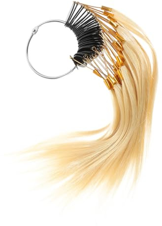 Cabilock Échantillons de Cheveux Humains pour Salons de Coiffure, 30 Pièces, Légers et Professionnels, Planche de Test Coloration Capillaire pour Coiffeurs