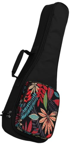 ANDRESLAD Thickened Padded Ukulele Bag with Double Shoulder Straps Carrying Case for Guitars Large Storage Pouch with Extra Pocket for Music and Accessories