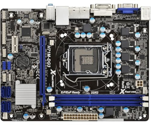 Placa Madre Fit For ASRock H71M-DG3 Intel H61 LGA 1155 DDR3 16GB PCIe 3,0 Compatible con Core I7-2600 3770 3550 2500 2120 G850 3570 CPU